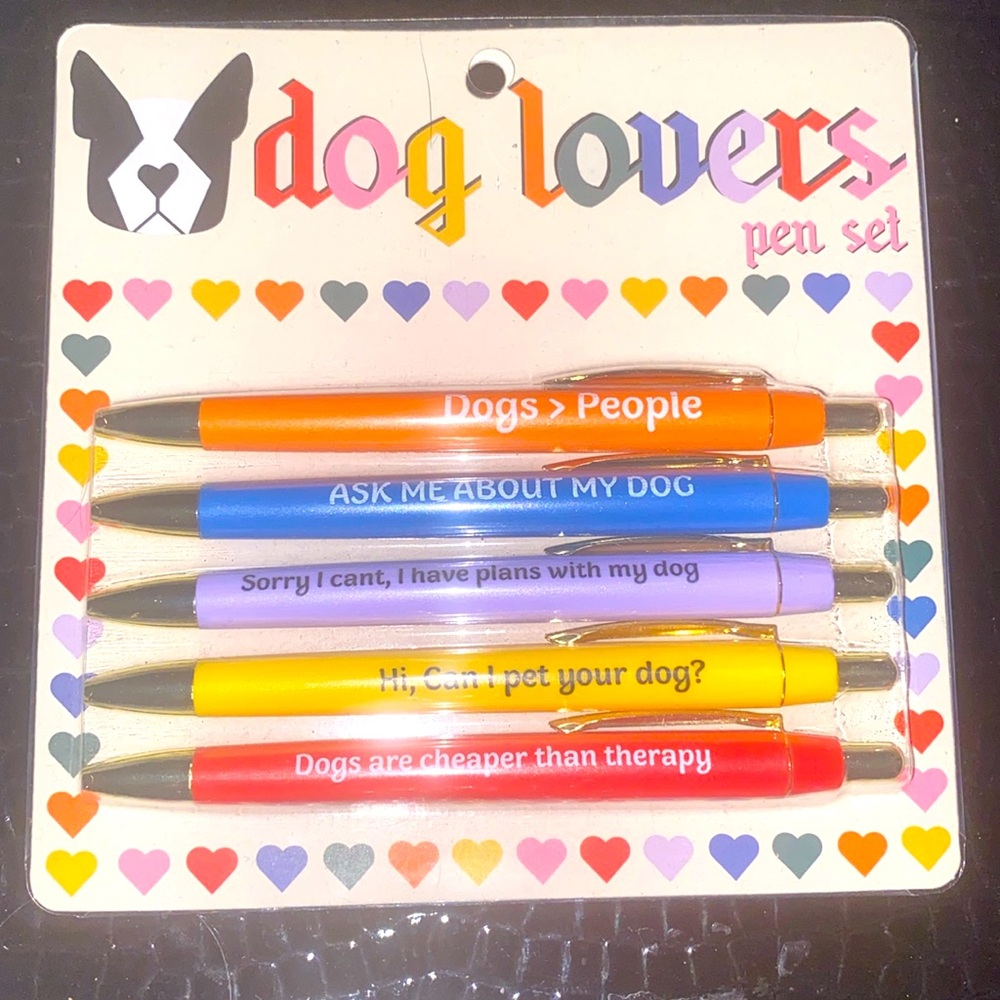 5 Piece Fun Club Dog 🐶 Lovers Pen Set